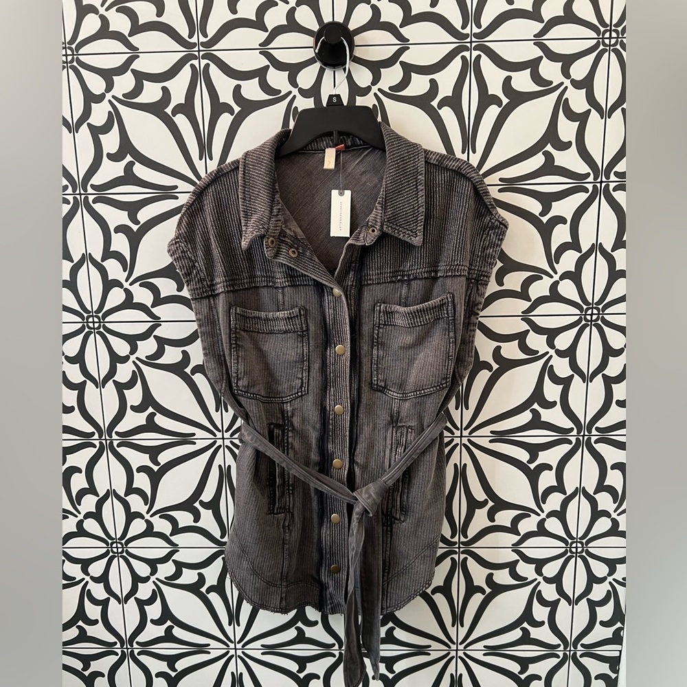 Anthropologie Pilcro belted vest, size S, NWT